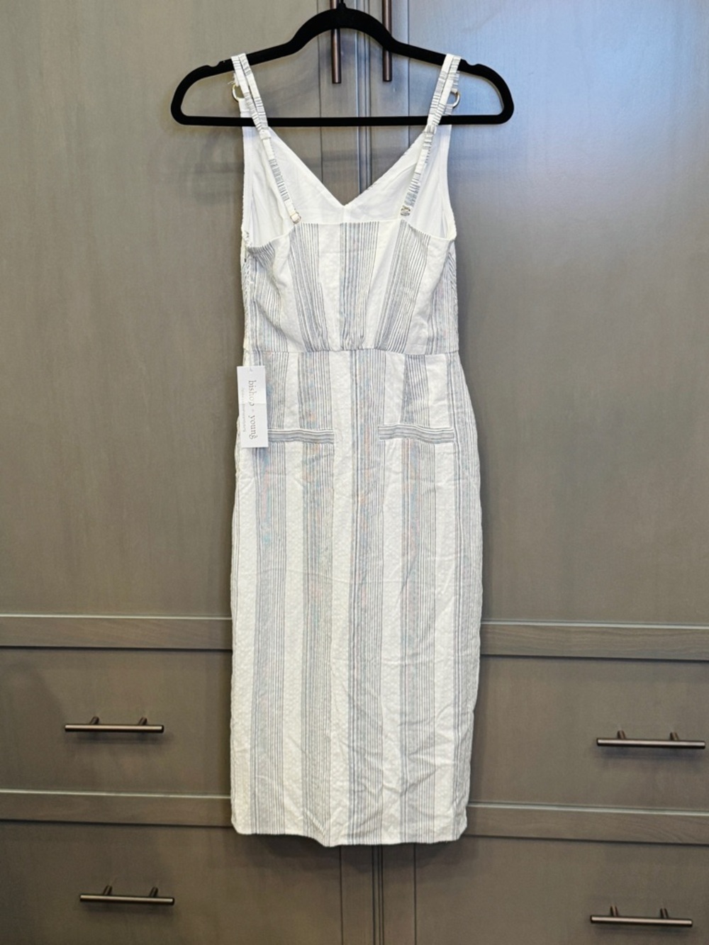 NWT! Bishop + Young Maldive Dress Blue & White Stripe - XS - Picture 3 of 13